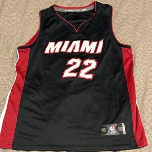 Fanatics Miami jimmy butler Black and Red Basketball Jersey